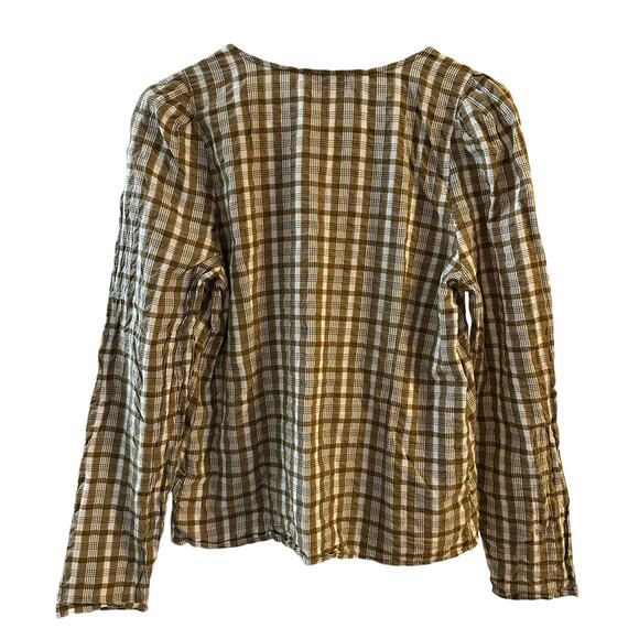 Madewell Women's Westover Sandown Paid Cotton Shirt Size 6/Medium - Picture 6 of 7